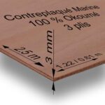 Contreplaqué MARINE 3 mm glacé époxy