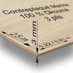 Contreplaqué MARINE 3 mm